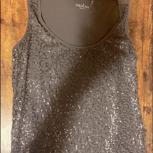 Sequin top can fit a med/lg